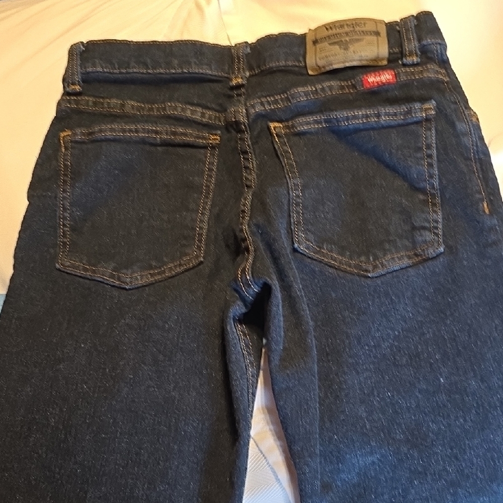 Wrangler Boy's Classic Boot Dark Blue Relaxed Jeans